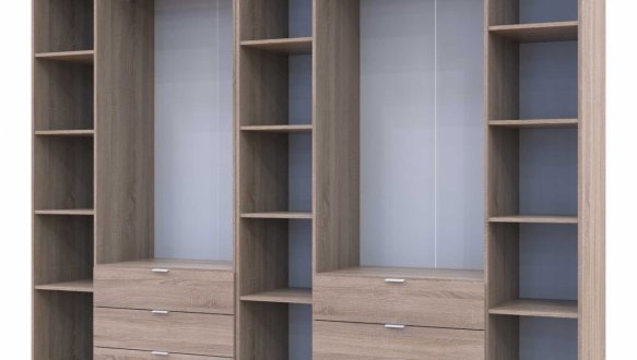 Шкаф Гелар 3+4 Дорос 7 дверный графит 272 см 10