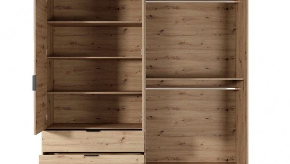 Шкаф 4D2S/220 Perfect Home Tally 4 дверный дуб артизан 220 см 2