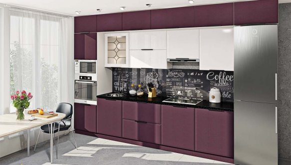 Модульна кухня Хай-тек матова галактика 19