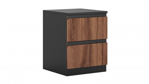 Прикроватная тумба Світ меблів Frida/Фрида Дуб Ливорно/Чёрный