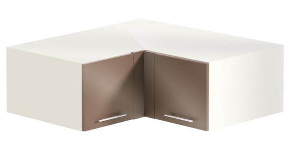 Антресоль А100.36.2Д кут. глибокий Фарбований високий глянець 