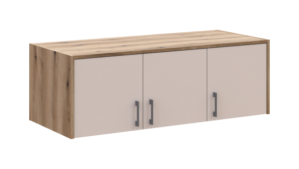 Антресоль Дорос Ронди кашемир 3-дверная 121 см