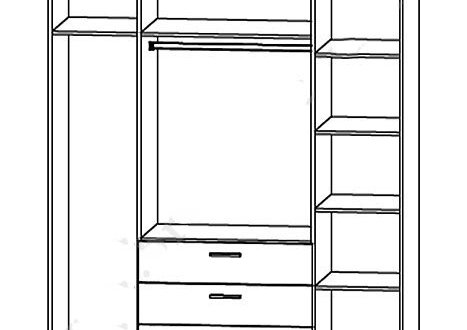 Шафа 4D3S VMV Holding Ріко 4 дверний дуб сонома 180 см 2