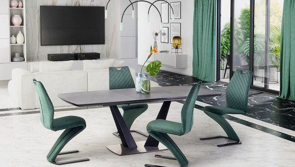 Стіл Fangor темно-сірий/чорний