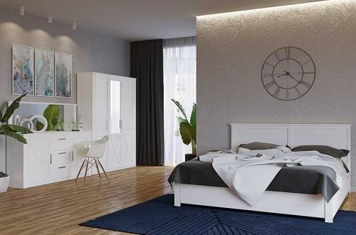 Кровать двуспальная Эшли 0