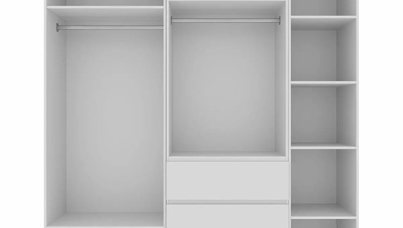 Шкаф распашной комбинированный 5-дверный Art In Head №4 Light 200 см 5