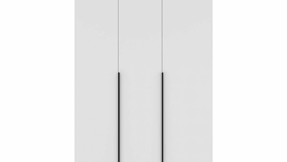 Шкаф распашной комбинированный трёхдверный Art In Head №12 Light, ширина 120 см 5