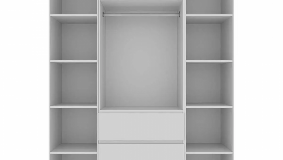 Шкаф распашной комбинированный двухдверный Art In Head №9 Light, ширина 160 см 5