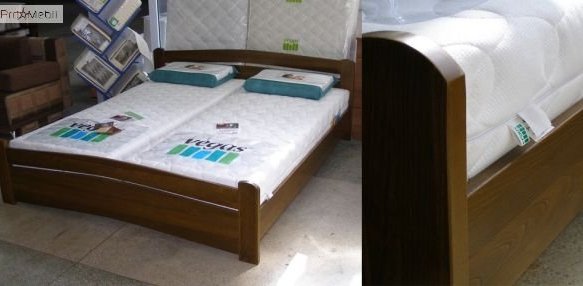 Ліжко дерев'яне Естелла Венеція / Серія Вега Щит / Масив Бук 9