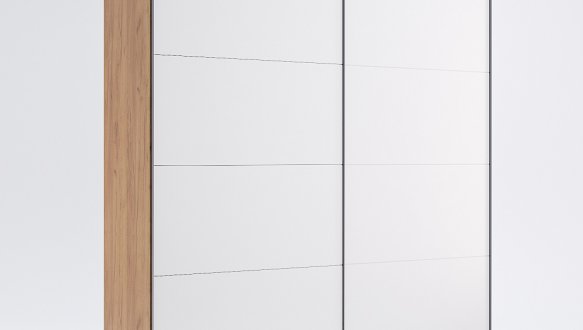 Шафа-купе без дзеркала Міромарк Асті 2 дверна дуб крафт 200 см