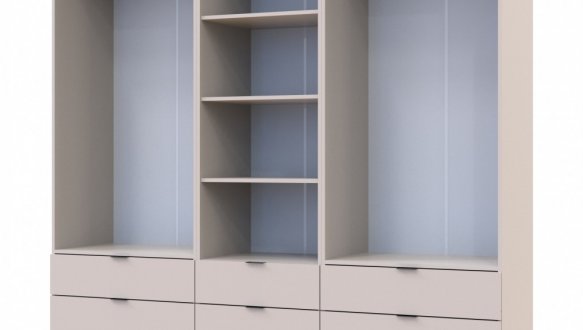 Шкаф для одежды Дорос Гелар кашемир 4-х дверный с пеналом 215 см 3