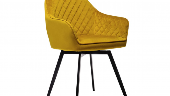 Стул поворотный R-63 горчичный