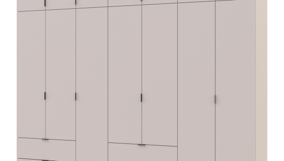 Шкаф для одежды Дорос Лукас кашемир 7 дверный 280 см