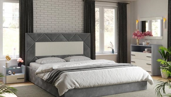 Ліжко м'яке двоспальне Arbordrev Модерн 