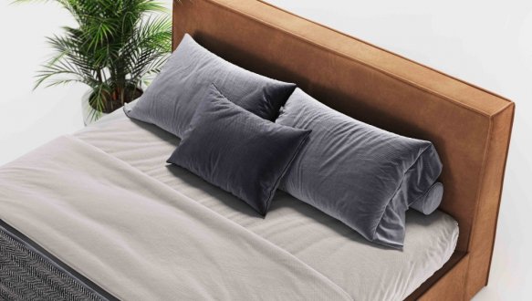 Кровать мягкая Woodsoft Kioto / Киото с подъемным механизмом и нишей для белья 0