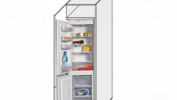 Пенал холодильник 60ПХ/2140 Лео