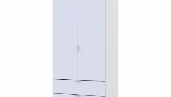 Шафа для одягу Дорос Гелар білий 2 ДСП 77,5 см 6