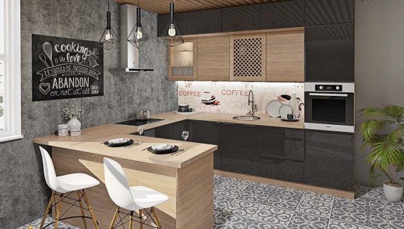 Модульна кухня Хай-тек глянець 8