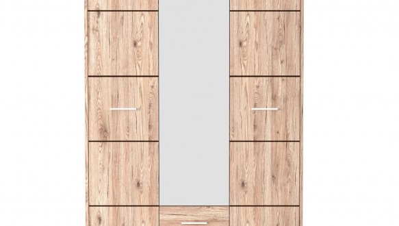 Шафа SZF3D2S Гербор Шанталь 3 дверна дуб санремо світлий 150 см