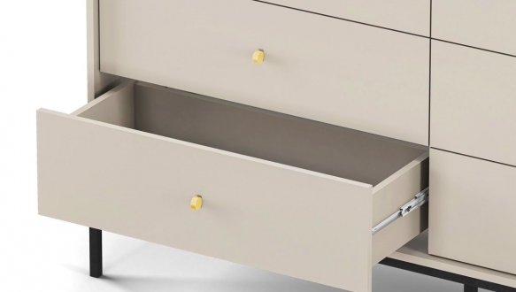 Комод Моно / Mono MKS154 Бежевий/чорні ніжки 3