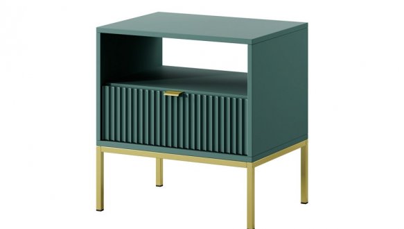Тумба прикроватная Лабрадор/Золотые ножки S54 Nova
