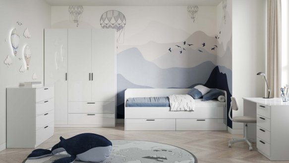 Шафа 2дв 2шх Міромарк Хеппі 2 дверна графіт сірий 100 см 0