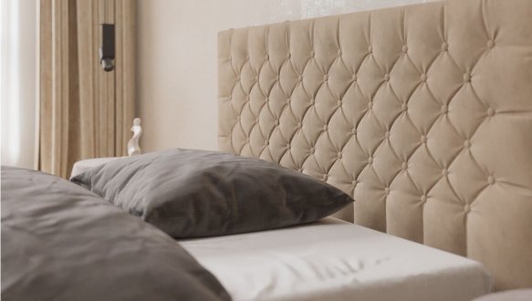 Ліжко м'яке з натурального дерева ArborDrev Каліфорнія Сосна 1