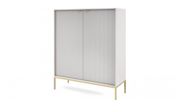 Комод Нова / Nova K104 високий Сірий/Золоті ніжки 2