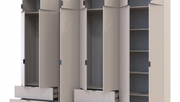 Шкаф для одежды Дорос Лукас кашемир 7 дверный 295 см 0