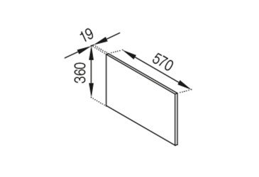 Антресоль А панель (570) Тіна