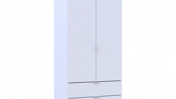 Шафа для одягу Дорос Гелар білий 2 ДСП 77,5 см 5