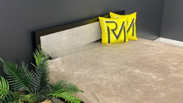 Кровать LOFT 180×200 Дуб Сонома / Чёрный мат MebliRoMax 0