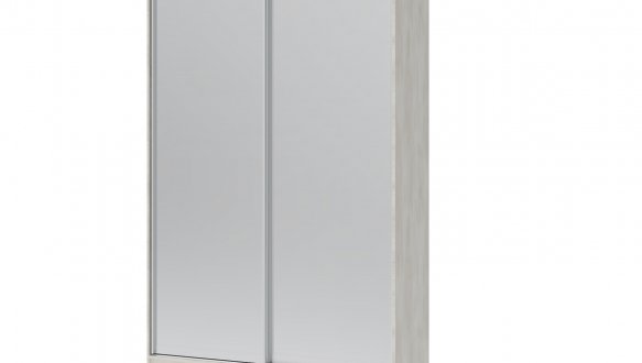 Шкаф-купе с зеркалами Дорос Сити Лайт белое дерево 2 дверная 150 см