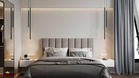 Кровать двуспальная мягкая Woodsoft Marsel / Марсель 6