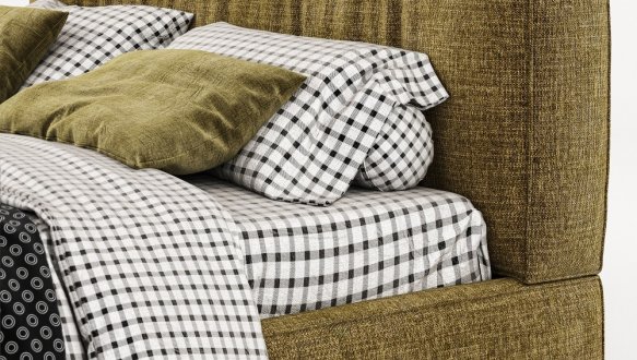 Ліжко м'яке двоспальне Woodsoft Bern II / Берн II 5