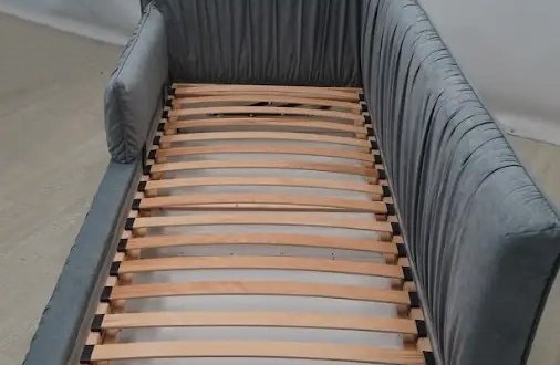 Мягкая детская кровать UMa Барни с подьемным механизмом и бортиком 3