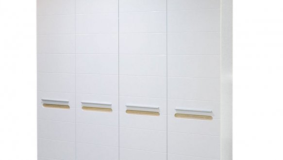 Шкаф 4ДСвіт Меблів Бьянко Белый 4 дверный белый глянец 200 см