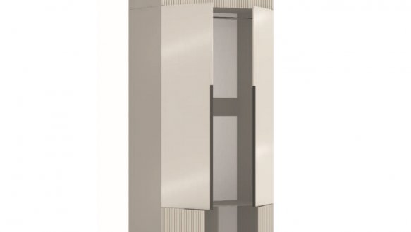 Шкаф 2Д + антресоль 2Д КС Лайн Элегант 2 дверный Кашемир 100 см