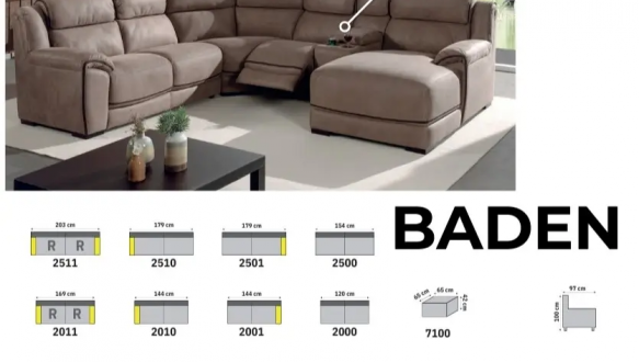 Кутовий диван Баден 1R 4