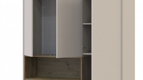 Шкаф для одежды с нишей Дорос Дейл кашемир 3 дверная с 2-мя ящиками 2