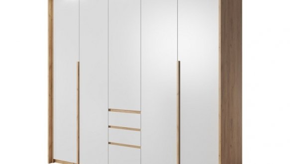 Шкаф 5D3S/230 Perfect Home Xelo 5 дверный белый 225 см 0