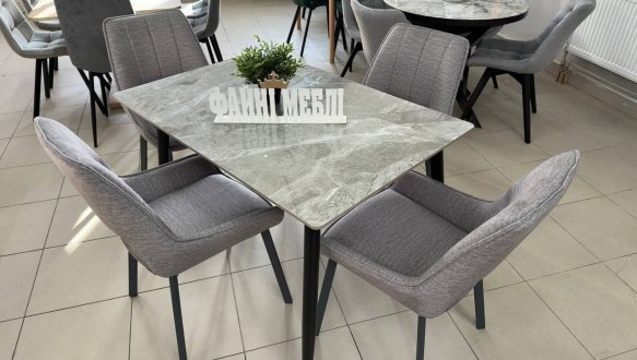 Стіл Rikard 120 Snow Stone Glossy 1