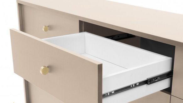 Комод Моно / Mono MKSZ154 Бежевий/золоті ніжки 3