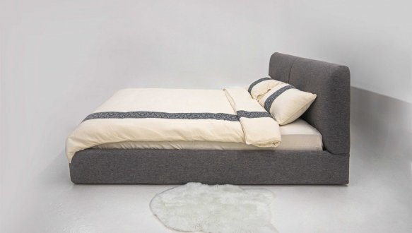 Ліжко м'яке двоспальне Шик Галичина Макар з підйомним механізмом та нішею для білизни 0