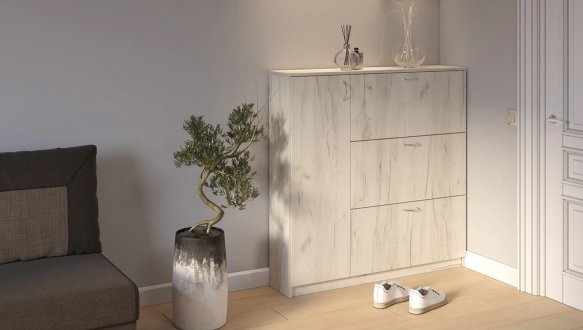 Тумба для обуви №1 Matroluxe на 3 ящика и 1 двери