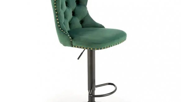 Барний стілець H-117 Halmar темно-зелений 62-84 см