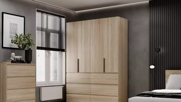 Шкаф распашной комбинированный четырёхдверный Art In Head №10 Light, ширина 160 см 3