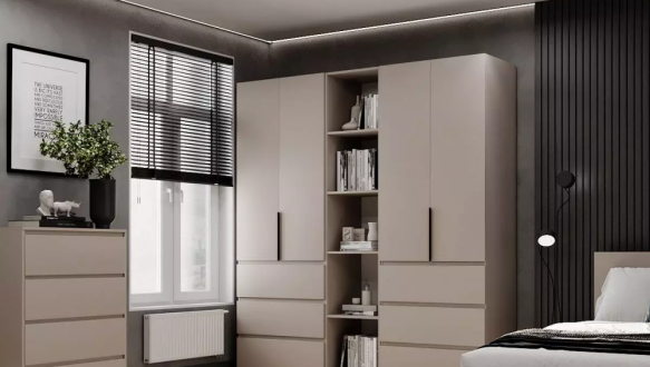 Шкаф распашной комбинированный четырёхдверный Art In Head №6 Light, ширина 200 см 3