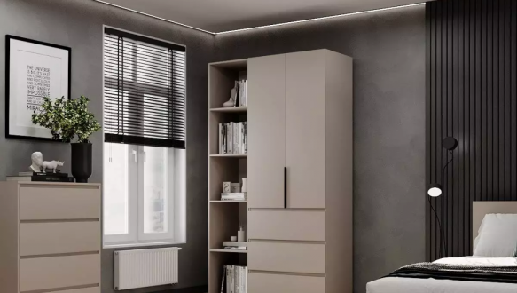 Шафа розпашна комбінована 2 дверна Art In Head №7 Light 120 см 3