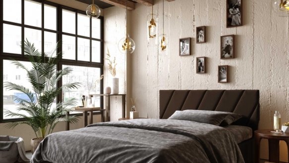 Кровать мягкая двуспальная Виорина Деко Палермо с подъемным механизмом и нишей для белья 10